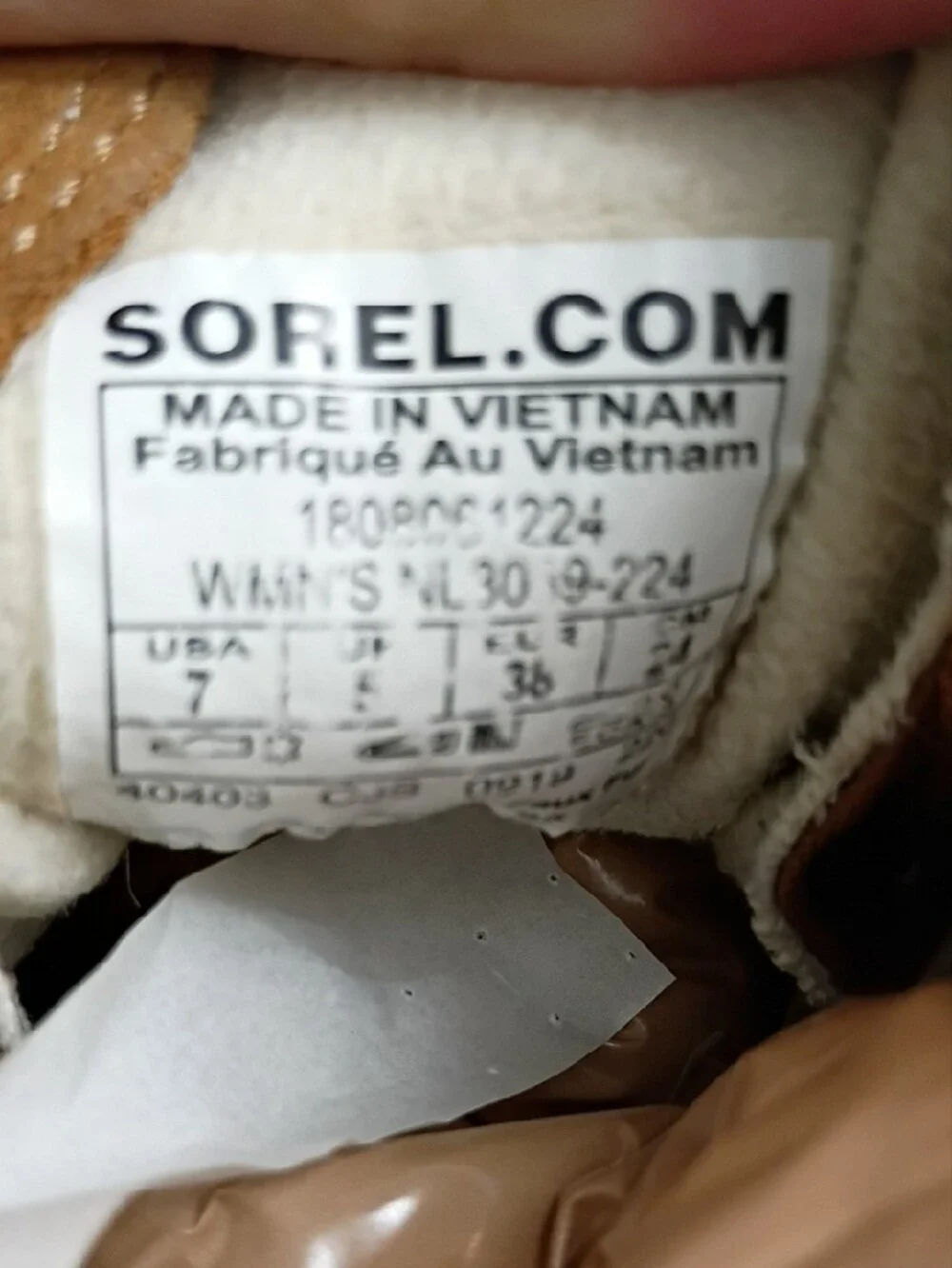 Sorel N13039-224 Women's Brown Suede Fur-Lined Lace Up Winter Waterproof Boots